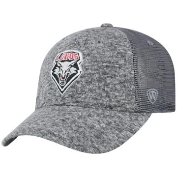 Adult Top Of The World New Mexico Lobos Fragment Adjustable Cap, Men's, Med Grey