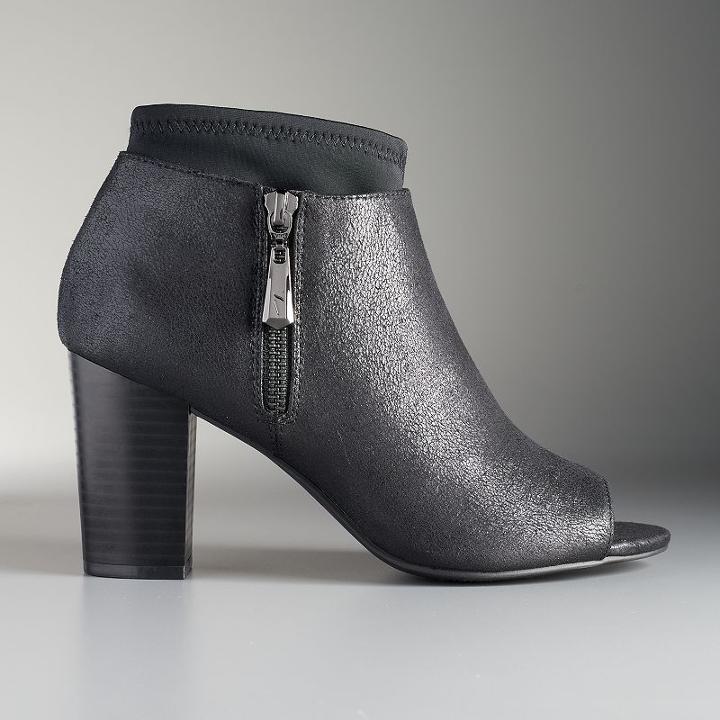 Simply Vera Vera Wang Melbourne Women's Ankle Boots, Size: 5.5, Black