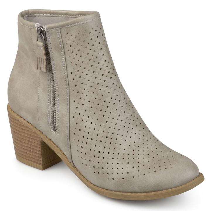 Journee Collection Meleny Women's Ankle Boots, Size: Medium (9), Grey