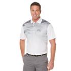 Men's Grand Slam Performance Ombre Argyle Golf Polo, Size: Xxl, White