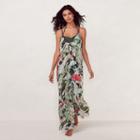 Women's Lc Lauren Conrad Beach Shop Maxi Cover-up, Size: Medium, Green