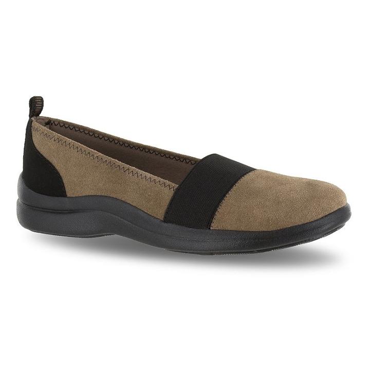 Easy Street Sport Lovey Women's Slip-on Shoes, Size: 8 Wide, Lt Brown
