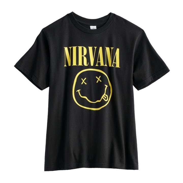 Boys 8-20 Nirvana Tee, Size: Small, Black