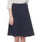 Women's Dana Buchman Pull On A-line Skirt, Size: Large, Blue (navy)