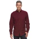 Men's Croft & Barrow&reg; True Comfort Plaid Slim-fit Flannel Button-down Shirt, Size: Xxl, Red