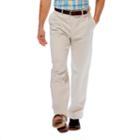 Men's Haggar&reg; Work To Weekend&reg; Classic-fit Flat-front No-iron Expandable Waist Pants, Size: 34x28, Lt Beige