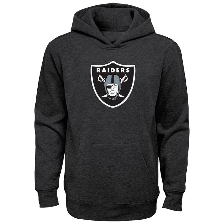 Boys 8-20 Oakland Raiders Promo Hoodie, Size: L 14-16, Grey (charcoal)