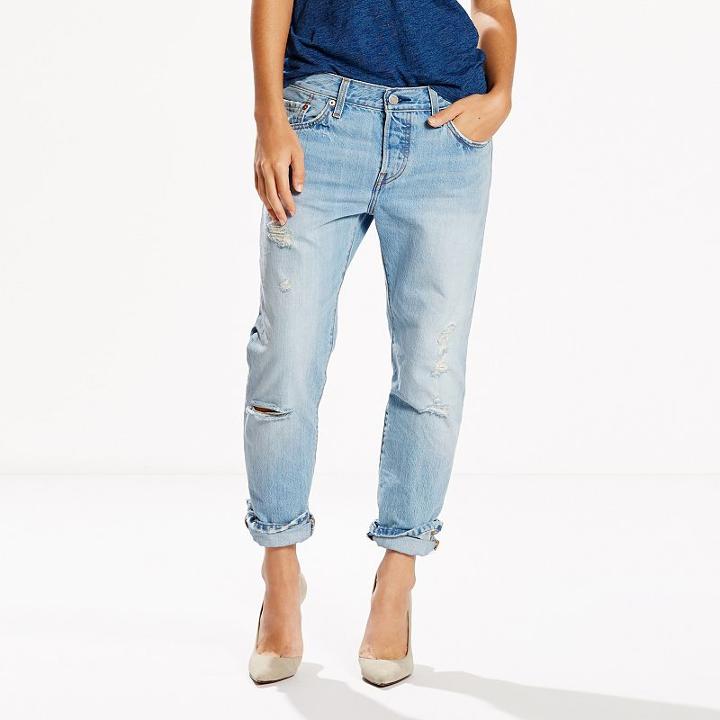 Women's Levi's&reg; 501&reg; Ct Boyfriend Jeans, Size: 10/30 Avg, Light Blue