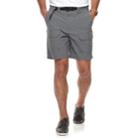 Men's Croft & Barrow&reg; Classic-fit Outdoor Belted Side-elastic Ripstop Cargo Shorts, Size: 34, Grey