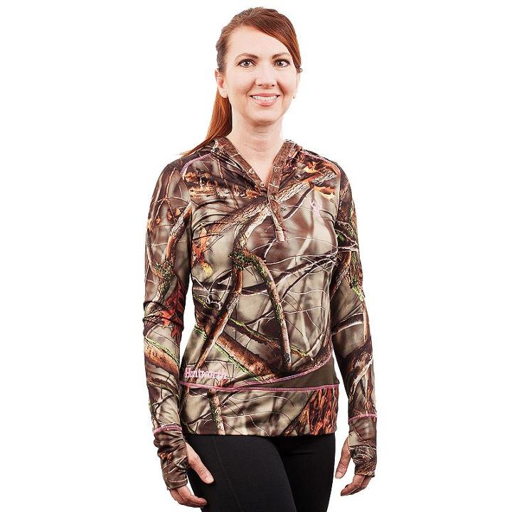 Huntworth Active Camo Fleece Hiking Hoodie - Women's, Size: Medium, Green