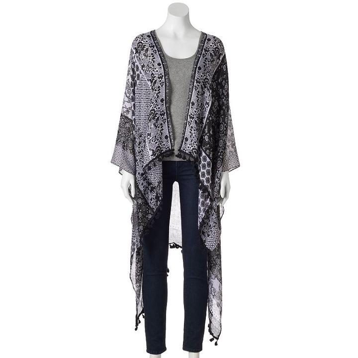 Sonoma Goods For Life&trade; Paisley & Floral Patchwork Kimono, Women's, Oxford