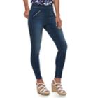 Women's Jennifer Lopez Midrise Skinny Jeggings, Size: 4 Short, Med Blue