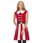 Juniors' It's Our Time Peppermint Stripe Christmas Dress, Teens, Size: Xl, Red Other