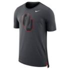 Men's Nike Oklahoma Sooners Dri-fit Mesh Back Travel Tee, Size: Large, Grey (anthracite)