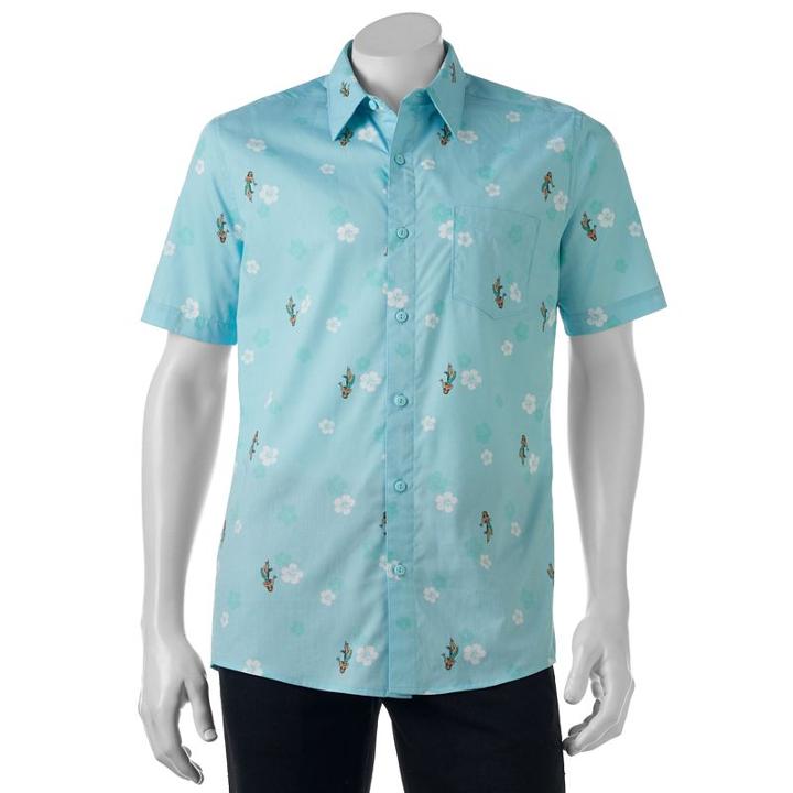 Men's Haggar Classic-fit Button-down Shirt, Size: Large, Green Oth