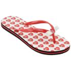 Women's Utah Utes Bow Flip-flops, Size: Xl, Red