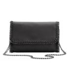 R & R Leather Whip-stitch Leather Crossbody Bag, Women's, Black