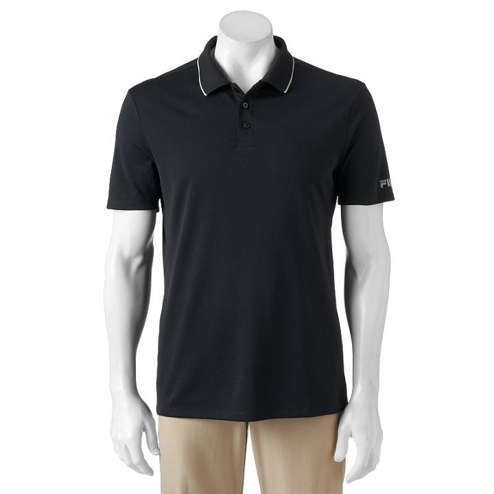 Men's Fila Sport Golf® Classic-fit Pro Core Performance Polo, Size: Xxl, Black