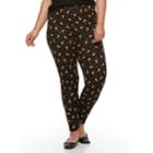 Plus Size French Laundry Candy Corn Print Legging, Women's, Size: 2xl, Med Yellow