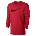 Men's Nike Swoosh Tee, Size: Large, Dark Pink
