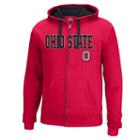 Men's Ohio State Buckeyes Foundation Full-zip Hoodie, Size: Large, Brt Red