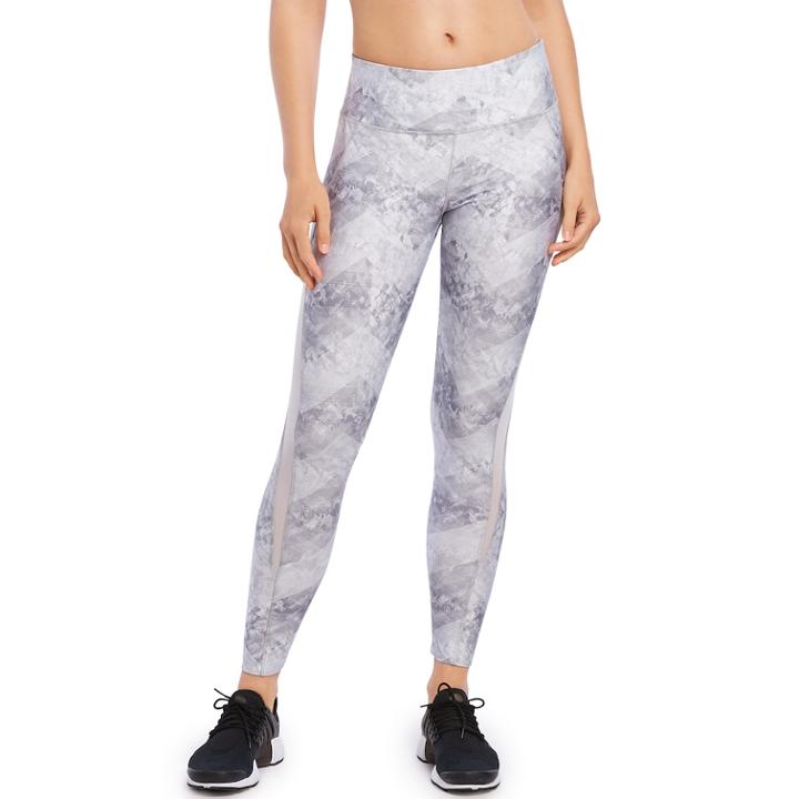 Women's Jockey Sport Linear Sky Mid-rise Ankle Leggings, Size: Xl, Med Grey