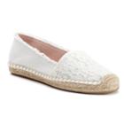 Jennifer Lopez Gabby Women's Espadrille Flats, Size: 6.5, White