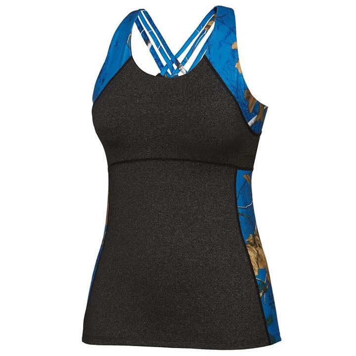 Women's Realtree Aero Support Camo Tank Top, Size: Xl, Blue Other