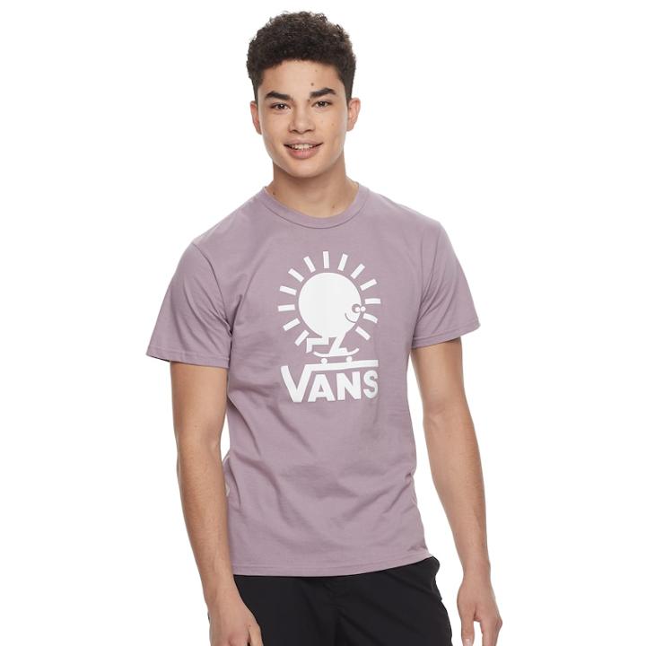 Men's Vans Skate Tee, Size: Large, Drk Purple