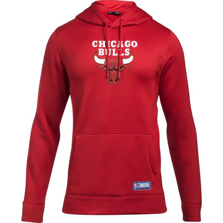 Men's Under Armour Chicago Bulls Fleece Hoodie, Size: Large, Red