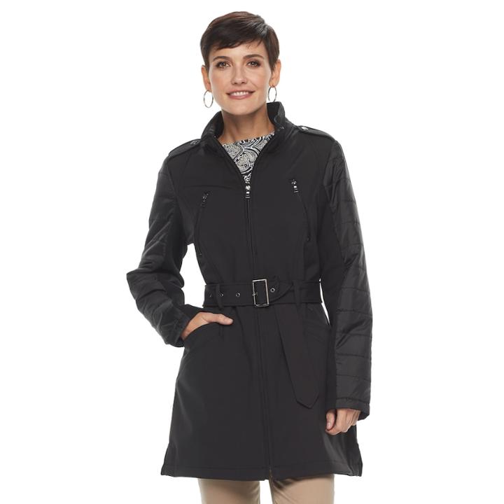 Women's Mo-ka Soft Shell Quilted Jacket, Size: Small, Black