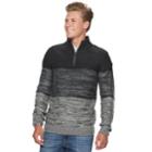 Men's Urban Pipeline&reg; Textured Quarter-zip Sweater, Size: Small, Black