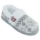 Women's Indiana Hoosiers Snowflake Slippers, Size: Medium, Team