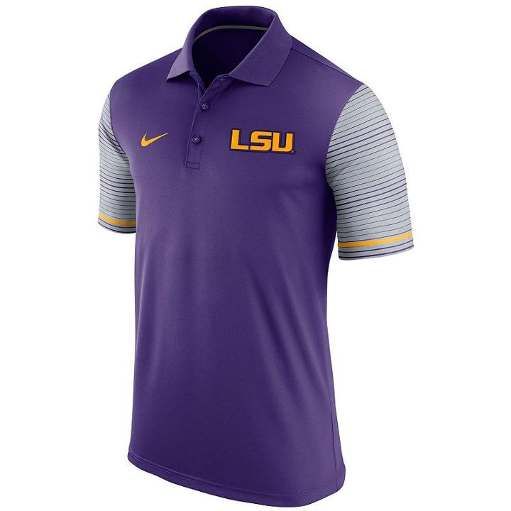 Men's Nike Lsu Tigers Early Season Polo, Size: Medium, Purple