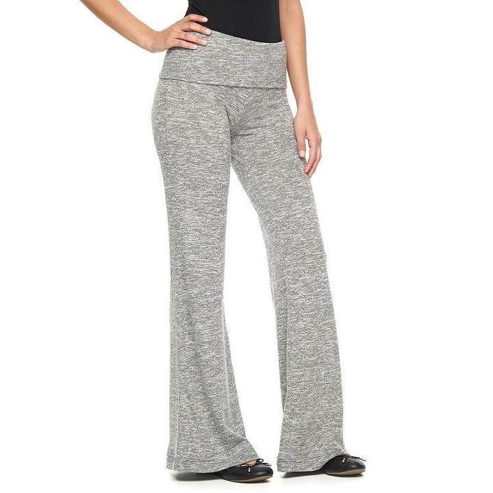 Women's Juicy Couture Marled Flare Pants, Size: Xs, Grey