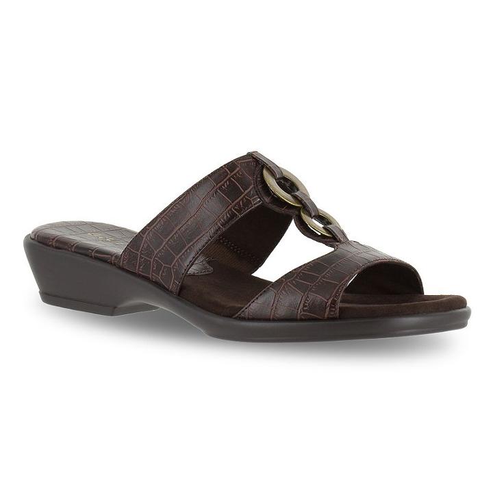 Easy Street Fiery Women's Sandals, Size: Medium (9.5), Dark Brown