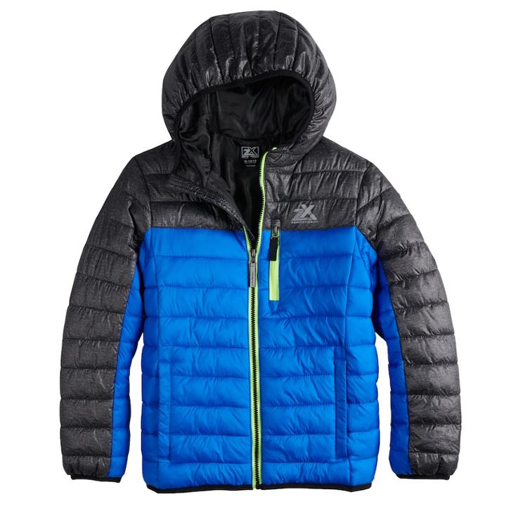 Boys 8-20 Zeroxposur Ultra Faux-down Jacket, Size: Large, Med Blue