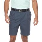 Men's Croft & Barrow&reg; Classic-fit Easy-care Flex-waist Stretch Pleated Shorts, Size: 36, Dark Grey