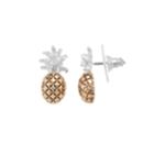 Napier Two Tone Pineapple Stud Earrings, Women's, Multicolor