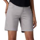 Women's Lee Bradbury Belted Bermuda Shorts, Size: 8 - Regular, Light Grey