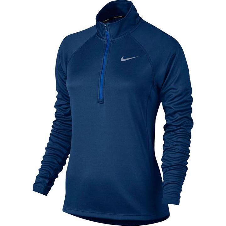 Women's Nike Performance Dri-fit Half-zip Running Top, Size: Small, Med Blue