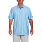 Men's Pebble Beach Classic-fit Broken Windowpane Performance Golf Polo, Size: Large, Turquoise/blue (turq/aqua)