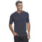 Men's Croft & Barrow&reg; Classic-fit Outdoor Performance Henley, Size: Xl, Blue