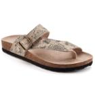 Sonoma Goods For Life&trade; Women's Buckle Flip-flops, Size: Medium (8), Silver