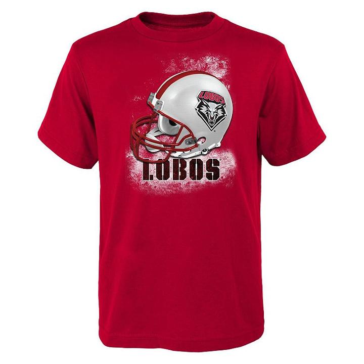 Boys 8-20 New Mexico Lobos Helmet Tee, Boy's, Size: M(10-12), Red