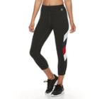 Women's Fila Sport&reg; Side Panel Strip Capri Leggings, Size: Small, Light Grey