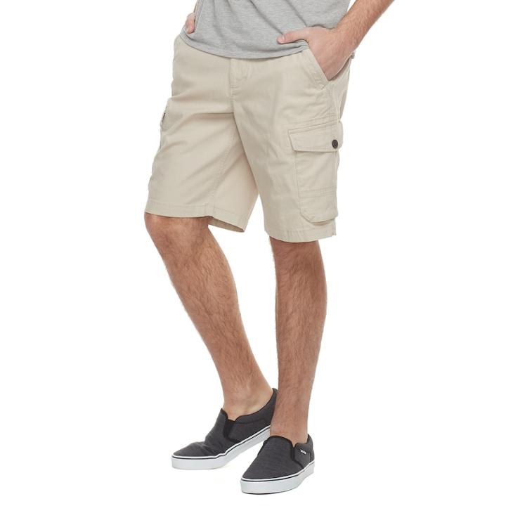 Men's Urban Pipeline&reg; Maxflex Canvas Cargo Shorts, Size: 30, Lt Beige