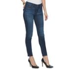 Women's Juicy Couture Shadow Patch Skinny Jeans, Size: 4, Blue Other