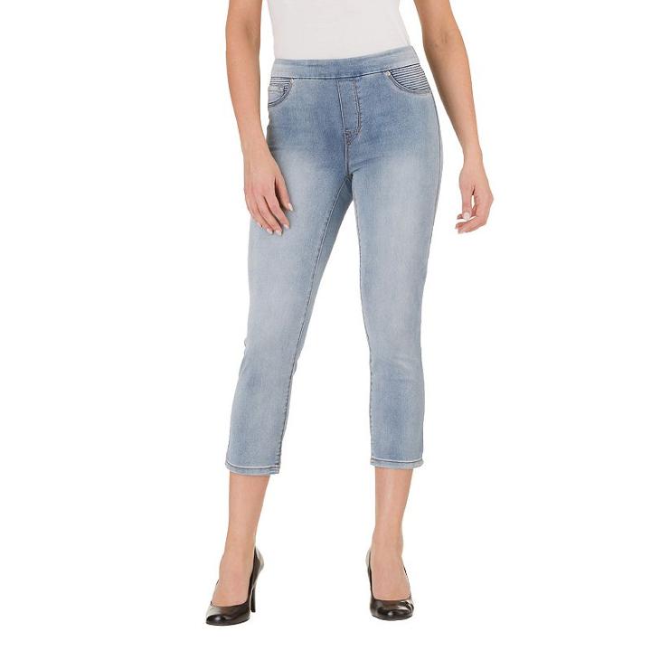 Women's Haggar Pull-on Skinny Capri Jeans, Size: 10, Ovrfl Oth