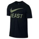 Men's Nike Beast Tee, Size: Large, Grey (charcoal)